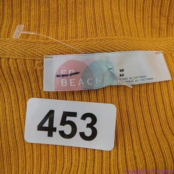 NEW Free People‎ beach 100% cotton gold/yellow Ryan midi dress, M - Picture 13 of 16